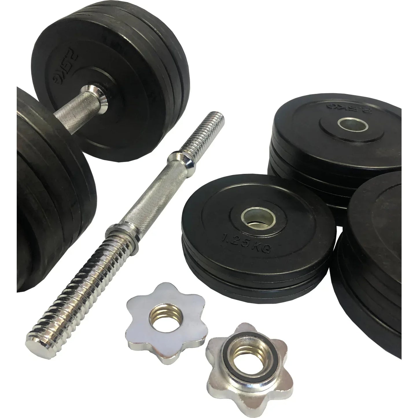 MAR-351 | Dumbbell w/ Rubber Weight Plates - Large Accessories