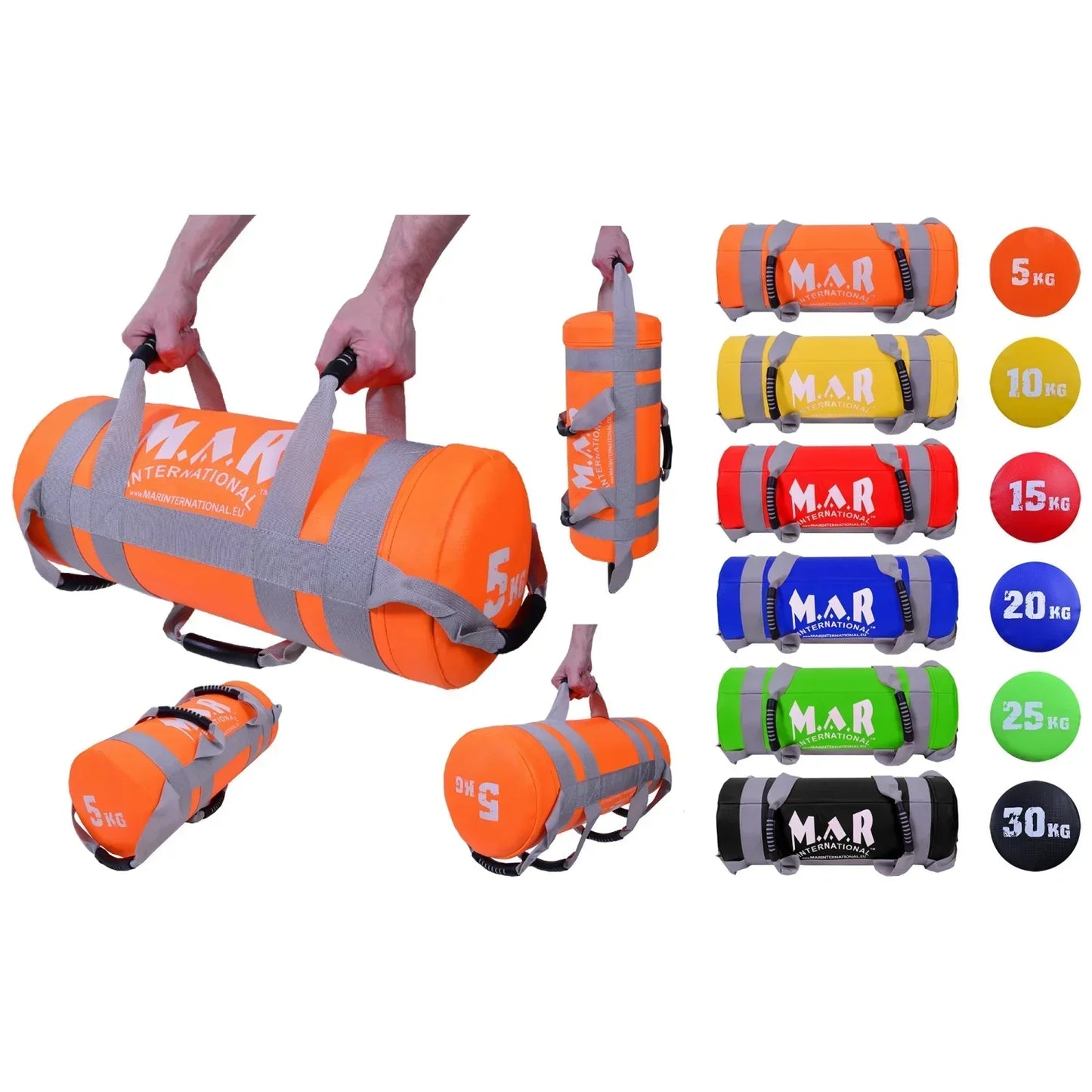 MAR-371 | 10KG Power Core Weighted Bag (YELLOW) - Large Accessories