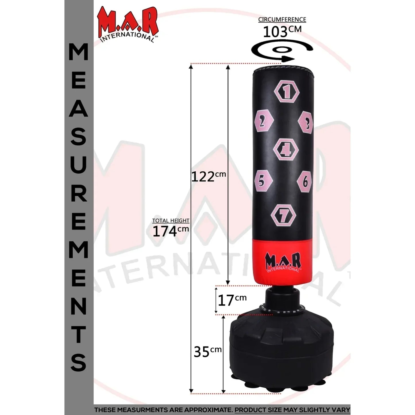 MAR-374C | Freestanding Striking Bag - Freestanding Bag (2BL)