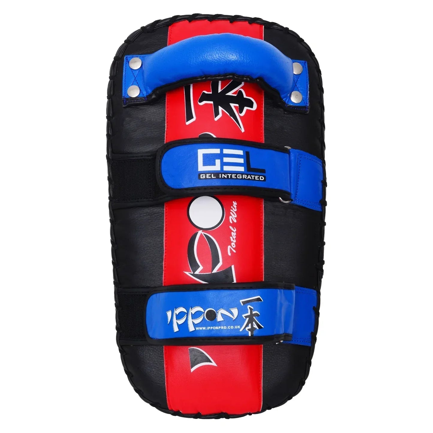MAR-401B | Black + Red IPPON Heavy Genuine Leather Thai Pad - Pads