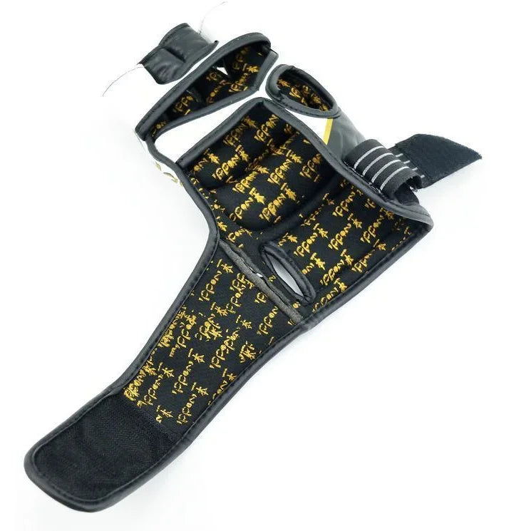 MAR-406 | Gold+White IPPON MMA Gloves - quality-martial-arts