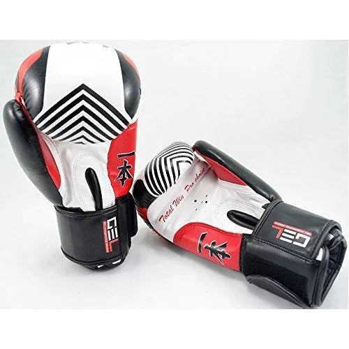 MAR-410 | White + Red IPPON Boxing Gloves - Gloves