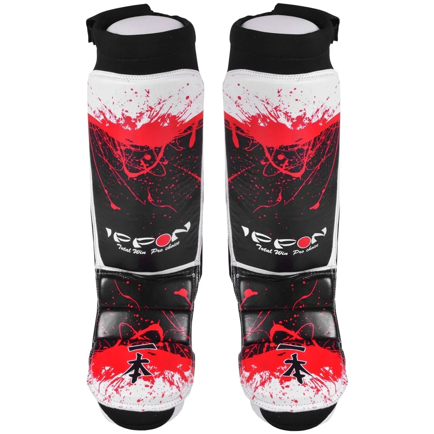 MAR-415 | IPPON Leather Shin & Instep Guard (White) - Pads