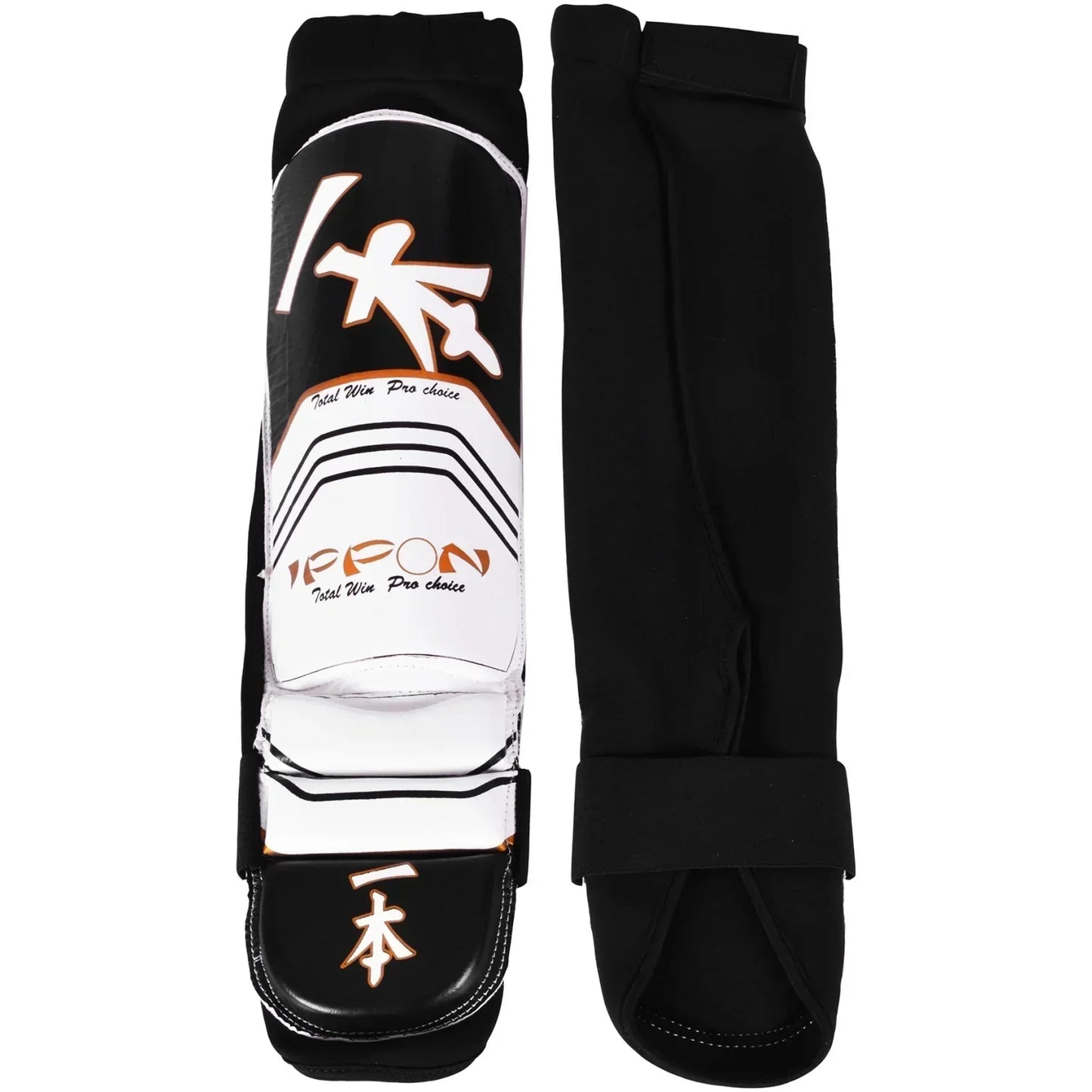 MAR-416 | IPPON Leather Shin & Instep Guard (White) - Pads