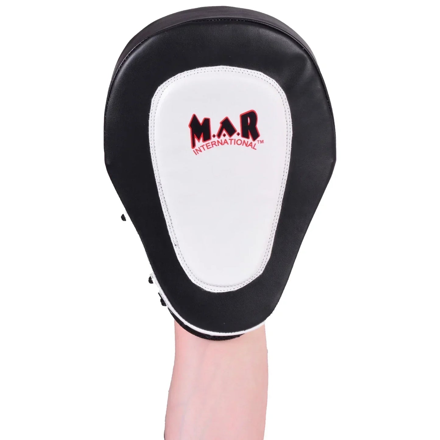 MAR-445D | White & Black Curved Focus Mitts - Focus Mitts