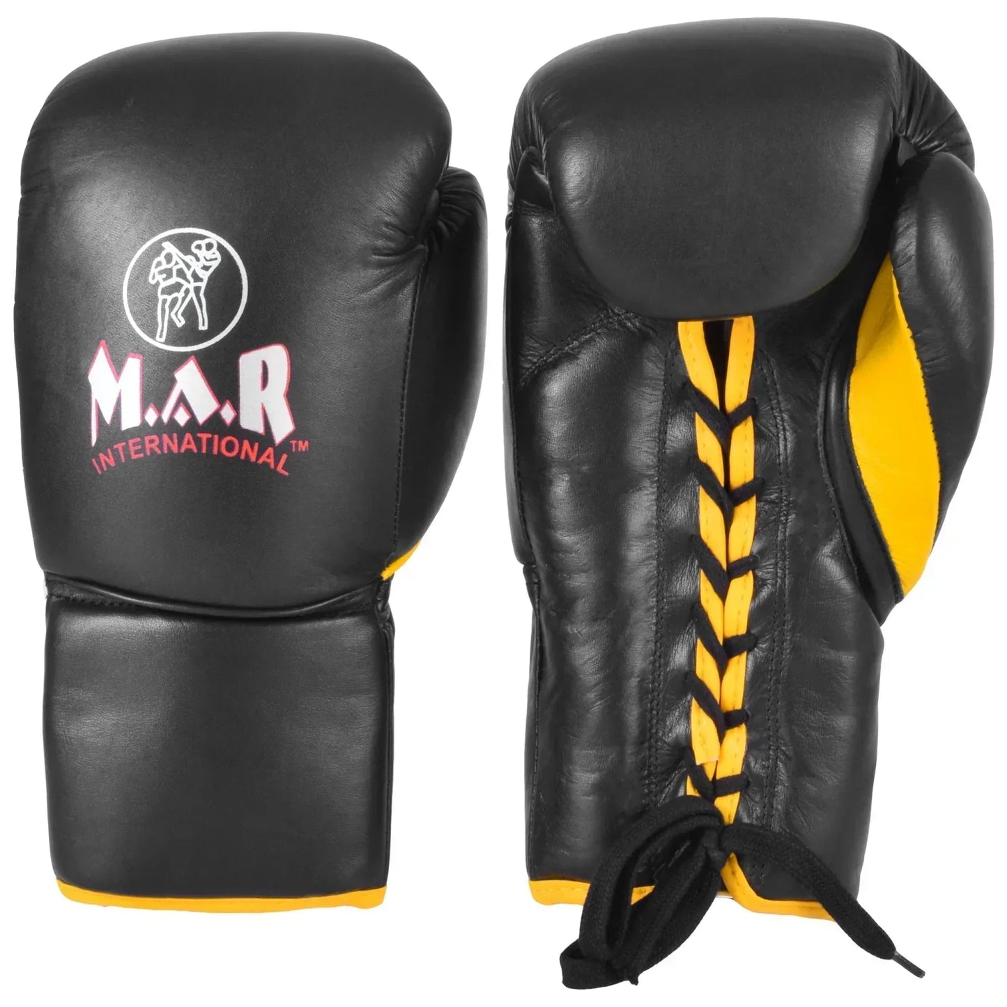 MAR-SP2 | Black Genuine Cowhide Leather Boxing Gloves - Gloves