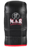 MAR-137 | Black Double Ribbed Bag Gloves For Pro Training