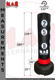 MAR-260B | Freestanding Heavy Duty X-Large 180cm Tall Punching Bag with Scoring Zones