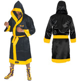 MAR-098B | Black/Yellow Boxing and Kickboxing Robe