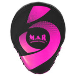 MAR-195I | Black & Pink Hybrid Curved Focus Mitts