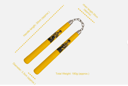 MAR-266I | Wooden Bruce Lee 12'' Nunchucks