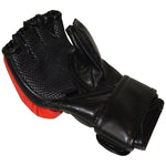 MAR-234B Black/Red Synthetic Leather MMA Gloves