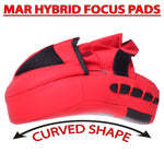 MAR-195E | Red Hybrid Curved Focus Mitts