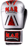 MAR-113A | Grey & Black Boxing/Kickboxing Competition Gloves