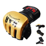 MAR-234C Gold/Black Synthetic Leather MMA Gloves