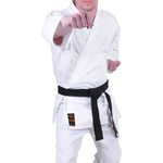 MAR-001A | Traditional White Karate Student Uniform Gi (7.5oz Fabric) + FREE BELT - Uniforms