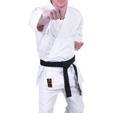 MAR-001A | Traditional White Karate Student Uniform Gi (7.5oz Fabric) + FREE BELT - Uniforms