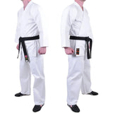 MAR-001A | Traditional White Karate Student Uniform Gi (7.5oz Fabric) + FREE BELT - Uniforms