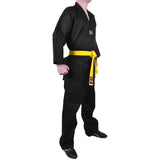 MAR-002 | Black V-Neck Karate Uniform Gi (8oz Fabric) - Uniforms
