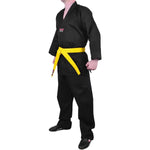 MAR-002 | Black V-Neck Karate Uniform Gi (8oz Fabric) - Uniforms