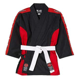 MAR-012 | Black & Red Designer Karate Uniform (8oz Fabric) + FREE BELT - Uniforms
