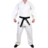 MAR-013B | White Karate Competition Uniform - European Style (14oz Canvas Fabric) - Uniforms