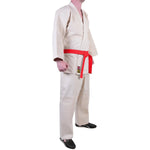 MAR-021 | Lightweight unbleached Judo Uniform For Beginner Students + FREE BELT - Uniforms