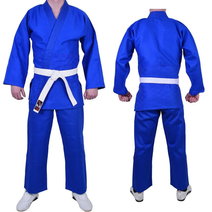 MAR-024A | Lightweight Blue Judo/Jiu-Jitsu Uniform for Beginner Students + FREE BELT - Uniforms
