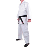MAR-025 | Mediumweight White Judo/Jiu-Jitsu Uniform For Intermediate Students + FREE BELT - Uniforms