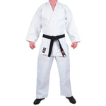MAR-025 | Mediumweight White Judo/Jiu-Jitsu Uniform For Intermediate Students + FREE BELT - Uniforms