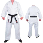 MAR-025 | Mediumweight White Judo/Jiu-Jitsu Uniform For Intermediate Students + FREE BELT - Uniforms