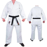 MAR-025 | Mediumweight White Judo/Jiu-Jitsu Uniform For Intermediate Students + FREE BELT - Uniforms