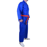 MAR-026A | Mediumweight Blue Judo Uniform For Intermediate Students + FREE BELT - Uniforms