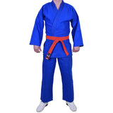 MAR-026A | Mediumweight Blue Judo Uniform For Intermediate Students + FREE BELT - Uniforms