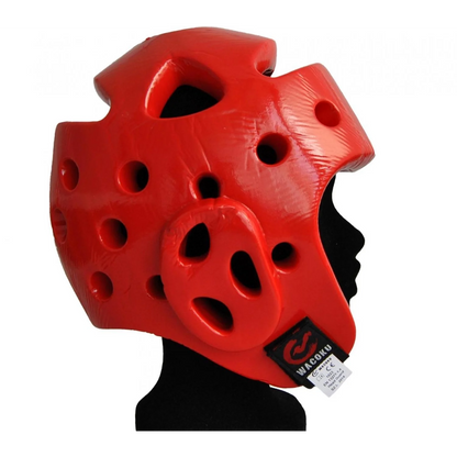 MAR-036A | WT Approved Red Taekwondo Head Guard - Head Guard