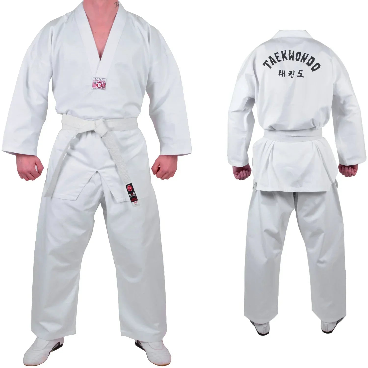 MAR-038A | WT Taekwondo Student Uniform for Students + FREE BELT - Uniforms