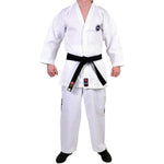 MAR-039 | White ITF Taekwondo Student Uniform + FREE BELT - Uniforms