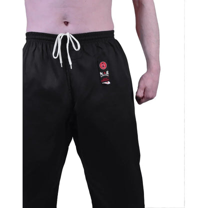 MAR-044 | Black Medium Weight Kung-Fu Uniform For Students - Uniforms