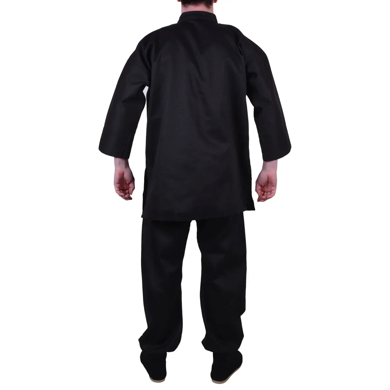 MAR-044 | Black Medium Weight Kung-Fu Uniform For Students - Uniforms
