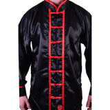 MAR-046B | Black Kung-Fu Wushu Uniform w/ Red Piping - Uniforms