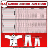 MAR-062B | White Brazilian Jiu-Jitsu Uniform - 480gsm - Uniforms