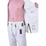 MAR-062B | White Brazilian Jiu-Jitsu Uniform - 480gsm - Uniforms