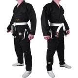 MAR-063B | Black Brazilian Jiu-Jitsu Uniform - 480gsm - Uniforms