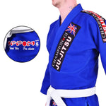 MAR-067 | Blue Designer Jiu-Jitsu Training & Competition Uniform - Uniforms