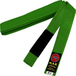 MAR-082 | Brazilian Jiu-Jitsu Ranking Belts Size M0 to M4 (Child Sizes) - Green (E) / M0 / Wholesale - Belts