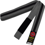 MAR-082 | Brazilian Jiu-Jitsu Ranking Belts Size M0 to M4 (Child Sizes) - Grey & Black (L) / M0 / Wholesale - Belts