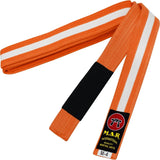 MAR-082 | Brazilian Jiu-Jitsu Ranking Belts Size M0 to M4 (Child Sizes) - Orange & White (O) / M0 / Wholesale - Belts