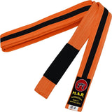 MAR-082 | Brazilian Jiu-Jitsu Ranking Belts Size M0 to M4 (Child Sizes) - Orange & Black (P) / M0 / Wholesale - Belts