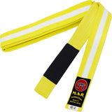 MAR-082 | Brazilian Jiu-Jitsu Ranking Belts Size M0 to M4 (Child Sizes) - Yellow & White (M) / M0 / Wholesale - Belts