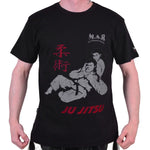 MAR-084E | Black Round-Neck Jujitsu T-Shirt - T-Shirts